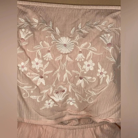 White Crow 🐦⬛ Embroidered Strapless Dress Small - Picture 5 of 5